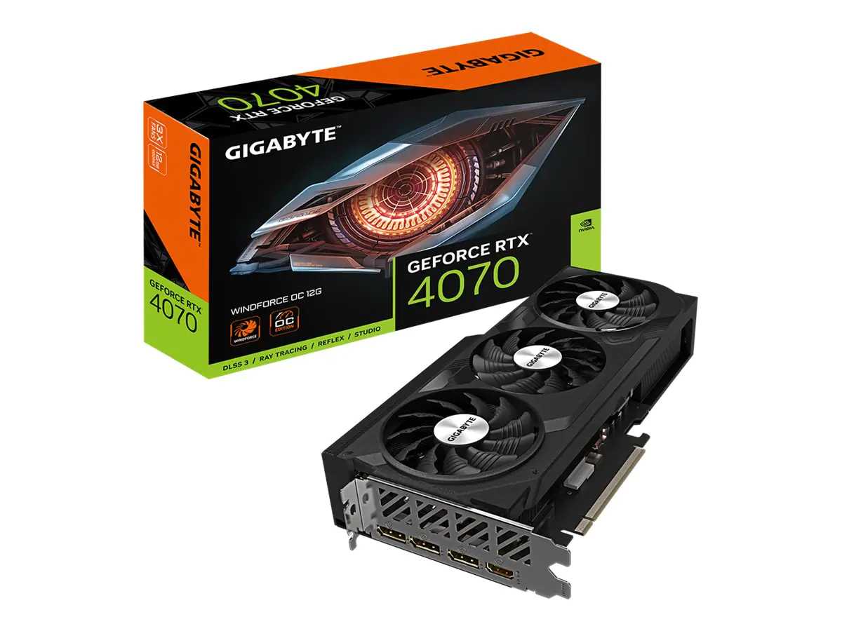 Gigabyte GeForce RTX 4070 WINDFORCE OC 12G GV-N4070WF3OC-12GD
