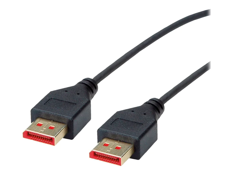 Roline - DisplayPort-Kabel - DisplayPort (M) zu DisplayPort (M) - DisplayPort 1.4 - 1 m - 8K Unterstützung - Schwarz Roline - DisplayPort-Kabel - DisplayPort (M) zu DisplayPort (M) - DisplayPort 1.4 - 1 m - 8K Unterstützung - Schwarz