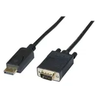 exertis Connect - Adapterkabel - DisplayPort (M) zu HD-15 (VGA) (M) - DisplayPort 1.1 - 2 m - Daumenschrauben, aktiv - Schwarz exertis Connect - Adapterkabel - DisplayPort (M) zu HD-15 (VGA) (M) - DisplayPort 1.1 - 2 m - Daumenschrauben, aktiv - Schwarz