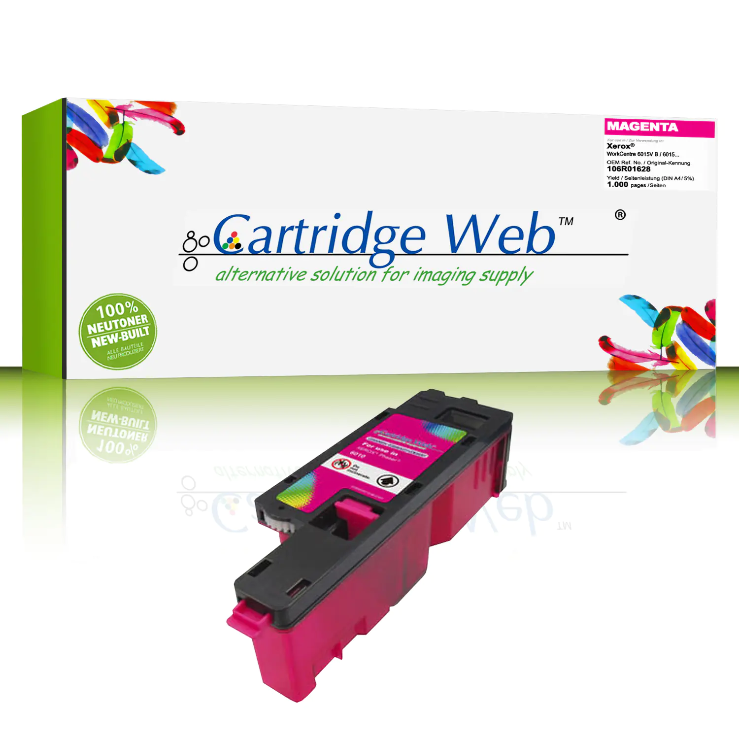 CartridgeWeb Toner kompatibel zu Xerox 106R01628 magenta 1.000 Seiten CartridgeWeb Toner kompatibel zu Xerox 106R01628 magenta 1.000 Seiten