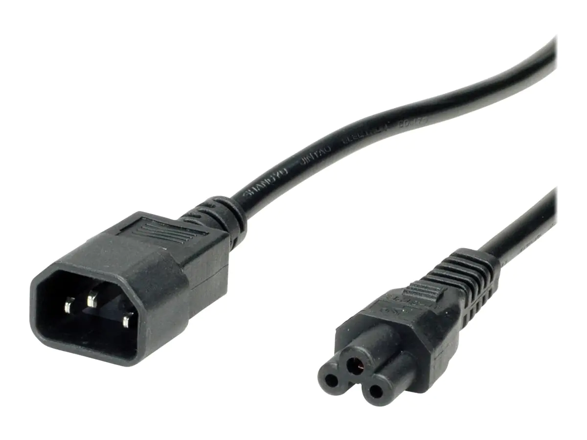 VALUE - Stromkabel - IEC 60320 C14 zu IEC 60320 C5 - 250 V - 2.5 A - 1.8 m - Schwarz VALUE - Stromkabel - IEC 60320 C14 zu IEC 60320 C5 - 250 V - 2.5 A - 1.8 m - Schwarz