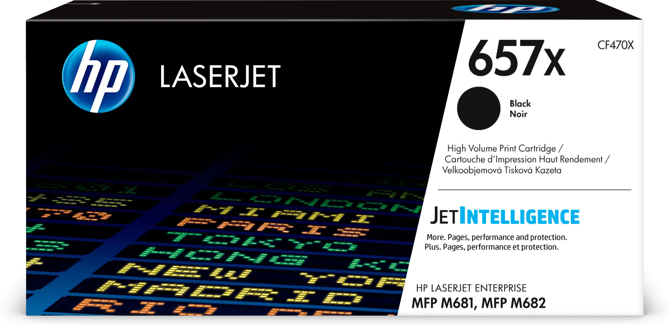 HP 657X - Hohe Ergiebigkeit - Schwarz - Original - LaserJet - Tonerpatrone (CF470X) - für LaserJet Enterprise MFP M681; LaserJet Enterprise Flow MFP M681, MFP M682