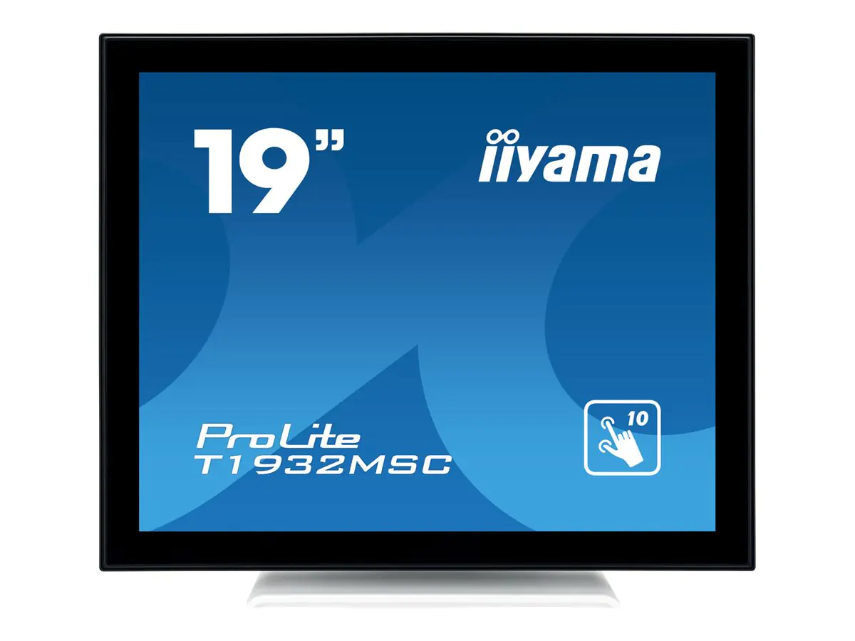iiyama ProLite T1932MSC-W5AG - LED-Monitor - 48 cm (19") - Touchscreen - 1280 x 1024 - IPS - 250 cd/m² - 1000:1 - 14 ms - HDMI, VGA, DisplayPort - Lautsprecher - weiß