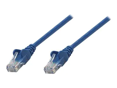 Intellinet Network Patch Cable, Cat5e, 5m, Blue, CCA, U/UTP, PVC, RJ45, Gold Plated Contacts, Snagless, Booted, Lifetime Warranty, Polybag - Patch-Kabel - RJ-45 (M) 319829