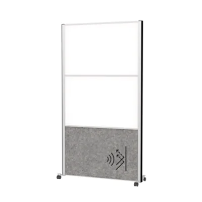 MAUL Stellwand MAULconnecto 100 x 182 cm (B x H) Zweibeinstativ Stahl, 100 % PES-Fasern weiß, dunkelgrau MAUL Stellwand MAULconnecto 100 x 182 cm (B x H) Zweibeinstativ Stahl, 100 % PES-Fasern weiß, dunkelgrau