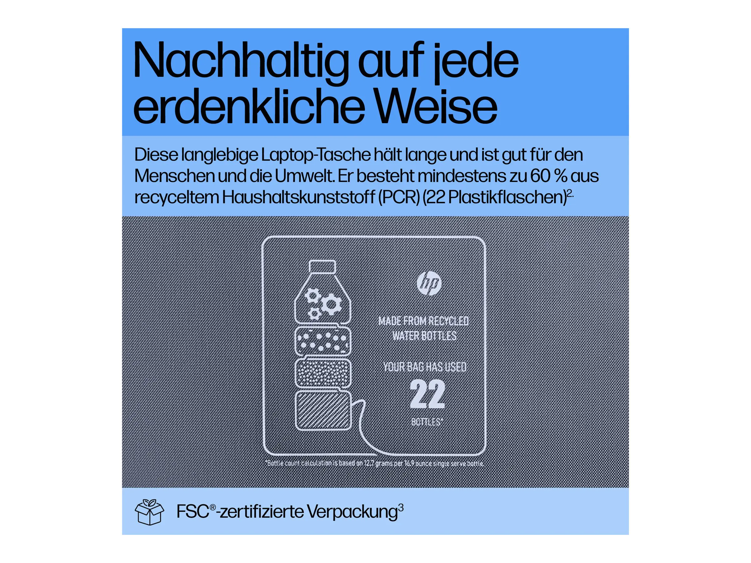 HP Everyday - Notebook-Tasche - 12L - 40.9 cm (16.1") - Odyssey Grau