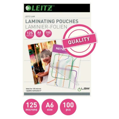 Leitz Laminierfolie 33806 DIN A6 125mic EVA 100 St./Pack. Leitz Laminierfolie 33806 DIN A6 125mic EVA 100 St./Pack.