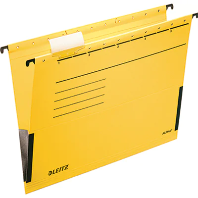 Leitz Hängetasche ALPHA® DIN A4 275g/m² Pendareckarton, recycelt gelb 25 St./Pack.