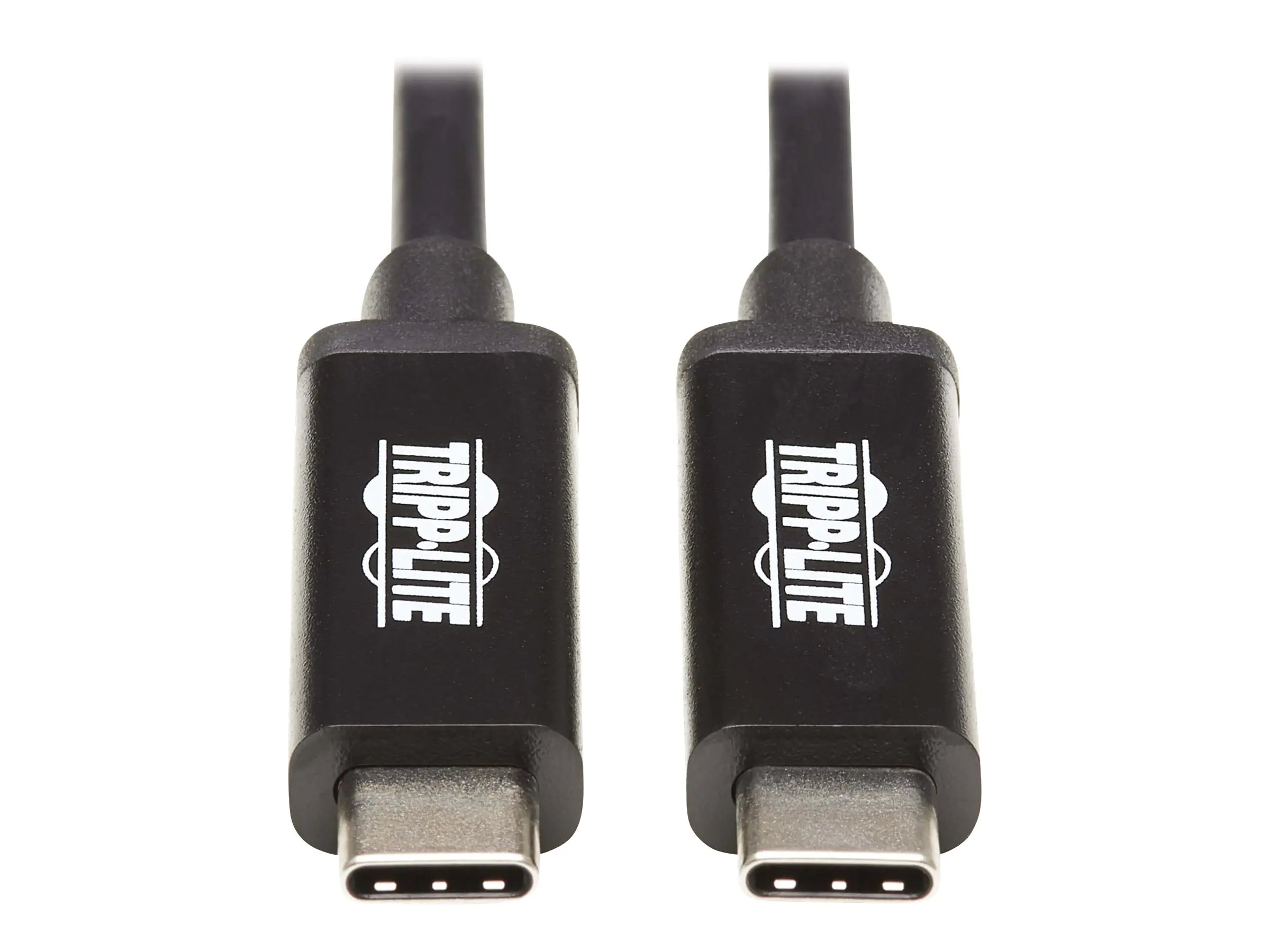 Eaton Tripp Lite Series Thunderbolt 3 Cable 40 Gbps Active 5A 100W PD 4K USB C M/M 2M Black - USB-Kabel - 24 pin USB-C (M) zu 24 pin USB-C (M) - Thunderbolt 3 - 5 A - 2 m - aktiv, USB-Stromversorgung (5A, 100 W), 4K Unterstützung - Schwarz