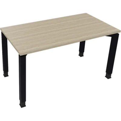 Schreibtisch Kufe Einzels. Quadrat B1400xT700xH650-850 an/Eiche Natur Schreibtisch Kufe Einzels. Quadrat B1400xT700xH650-850 an/Eiche Natur