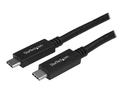 StarTech USB-C auf USB-C Kabel - ST/ST - 1m - USB 3.0 (5 Gbit/s) - USB Ladekabel - USB-Kabel - USB-C (M) gerade bis USB-C (M) gerade - USB 3.1 Gen 2 / Thunderbolt 3 / DisplayPort 1.2 - 1 m - 4K Unterstützung - Schwarz - für P/N: SV211HDUC