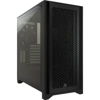 CORSAIR iCUE 4000D RGB Airflow - Mid tower - E-ATX - Seitenteil mit Fenster (gehärtetes Glas) - keine Spannungsversorgung (ATX) - Schwarz - USB/Audio