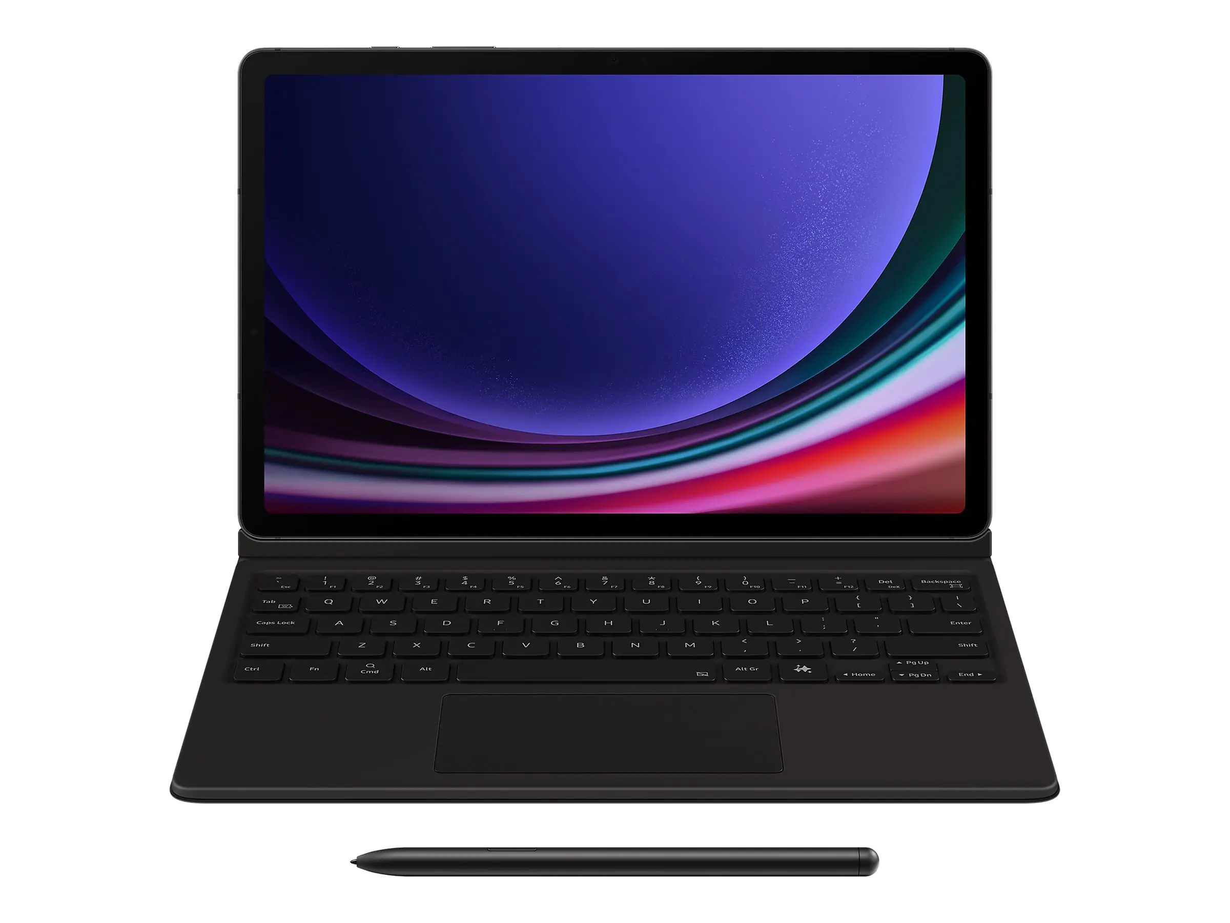Samsung EF-DX725 - Tastatur und Foliohülle (Buch-Cover) EF-DX725BBGGDE