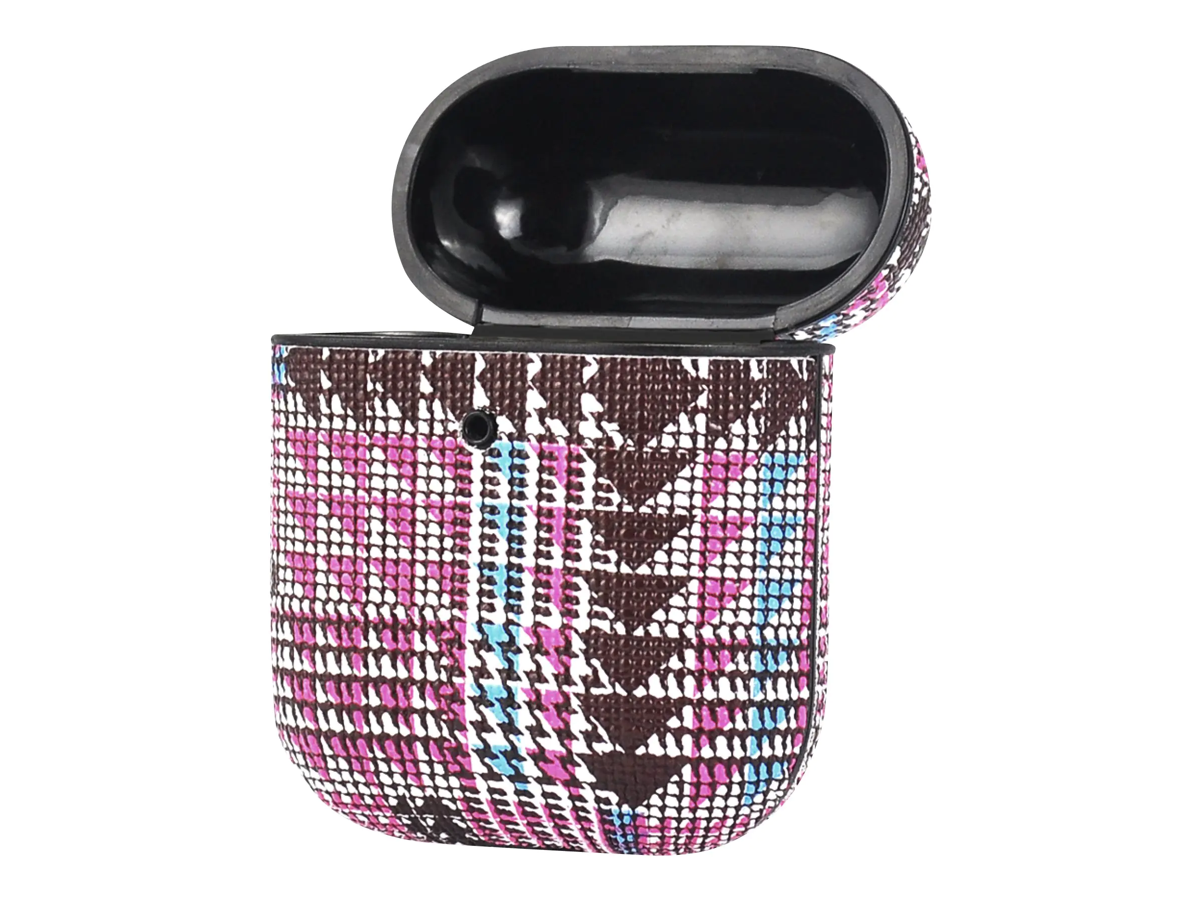 TerraTec Air Box - Tasche für Kopfhöhrer - Polycarbonat - Tartan Pink - für Apple AirPods (1. Generation, 2. Generation) 306853