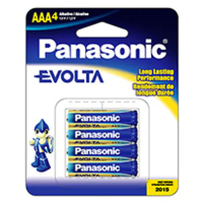 Panasonic Evolta LR03EGE/4BP - Batterie 4 x AAA - Alkalisch Panasonic Evolta LR03EGE/4BP - Batterie 4 x AAA - Alkalisch