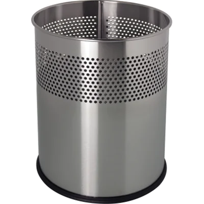 helit Papierkorb H2515700 Metall 15 l Lochdekor silber helit Papierkorb H2515700 Metall 15 l Lochdekor silber