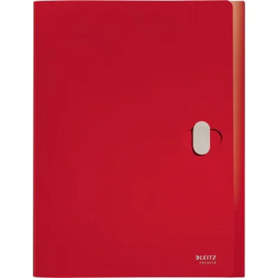 Leitz Heftbox Recycle 25,4 x 33 cm (B x H) DIN A4 38mm Sicherheitsverschluss Kunststoff, 80 % recycelt rot Leitz Heftbox Recycle 25,4 x 33 cm (B x H) DIN A4 38mm Sicherheitsverschluss Kunststoff, 80 % recycelt rot