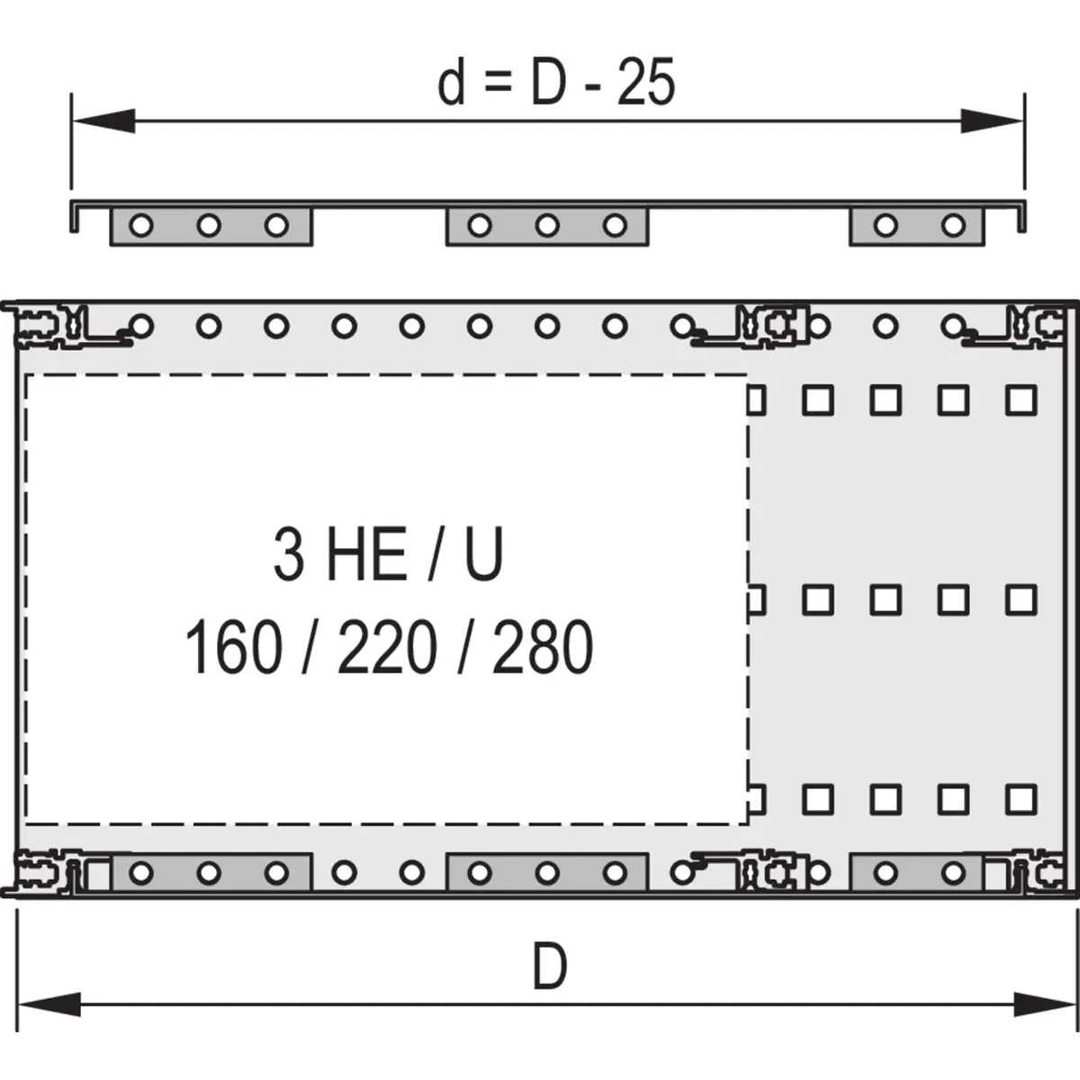 SCHROFF COVER PLATE EMC 84HP 295D (2PCS/KIT)