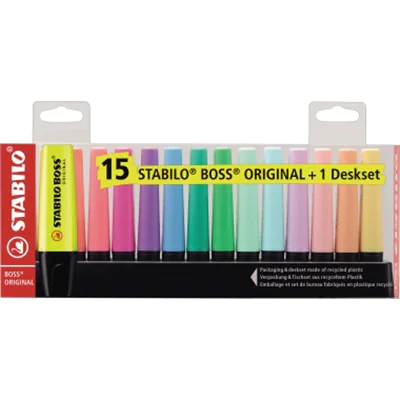 STABILO® Textmarker BOSS ORIGINAL 7015-01-5 15 St./Pack. STABILO® Textmarker BOSS ORIGINAL 7015-01-5 15 St./Pack.