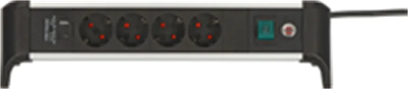 Brennenstuhl Steckdosenleiste Alu-Office-Line 4fach USB - Steckdosenleiste 1391040420