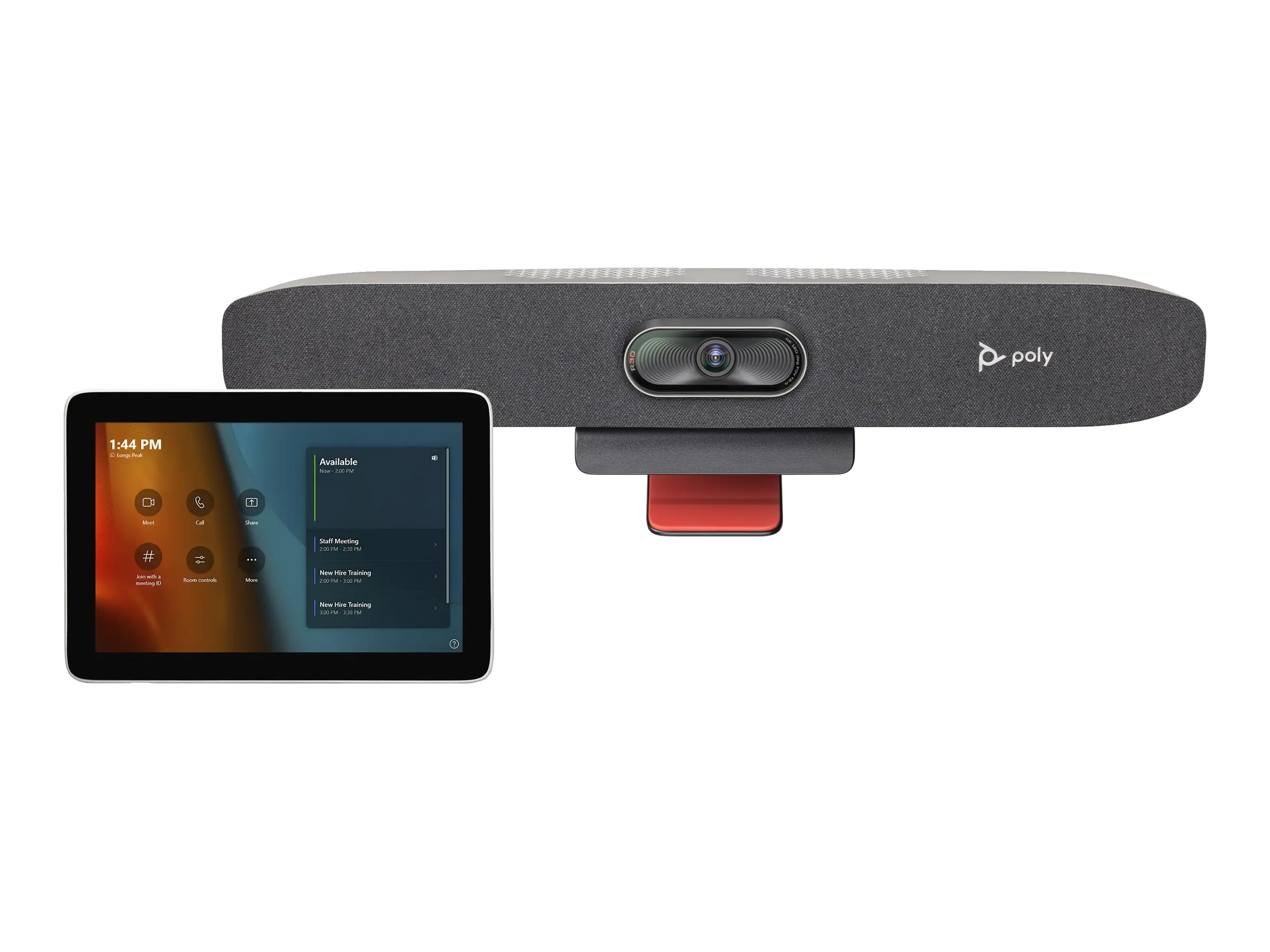 Poly Studio - Für Microsoft Teams - Small Room Kit - Kit für Videokonferenzen (Poly Studio R30 video bar, Poly GC8 Touchcontroller) - Zertifiziert für Microsoft Teams, Zoom Certified - Sand Poly Studio - Für Microsoft Teams - Small Room Kit - Kit für Videokonferenzen (Poly Studio R30 video bar, Poly GC8 Touchcontroller) - Zertifiziert für Microsoft Teams, Zoom Certified - Sand