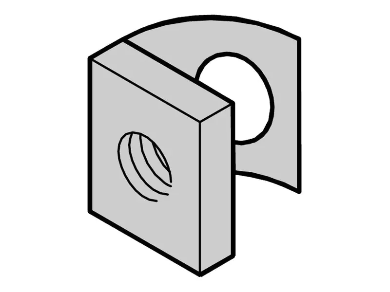 Schroff - Vorspannmutter für Rack - 48.3 cm (19") (Packung mit 100)