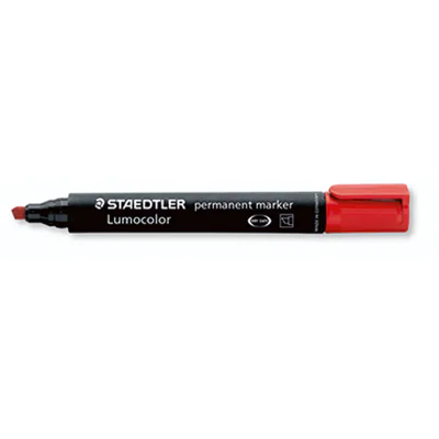 STAEDTLER Permanentmarker Lumocolor 350-2 1-5mm Keilspitze rot