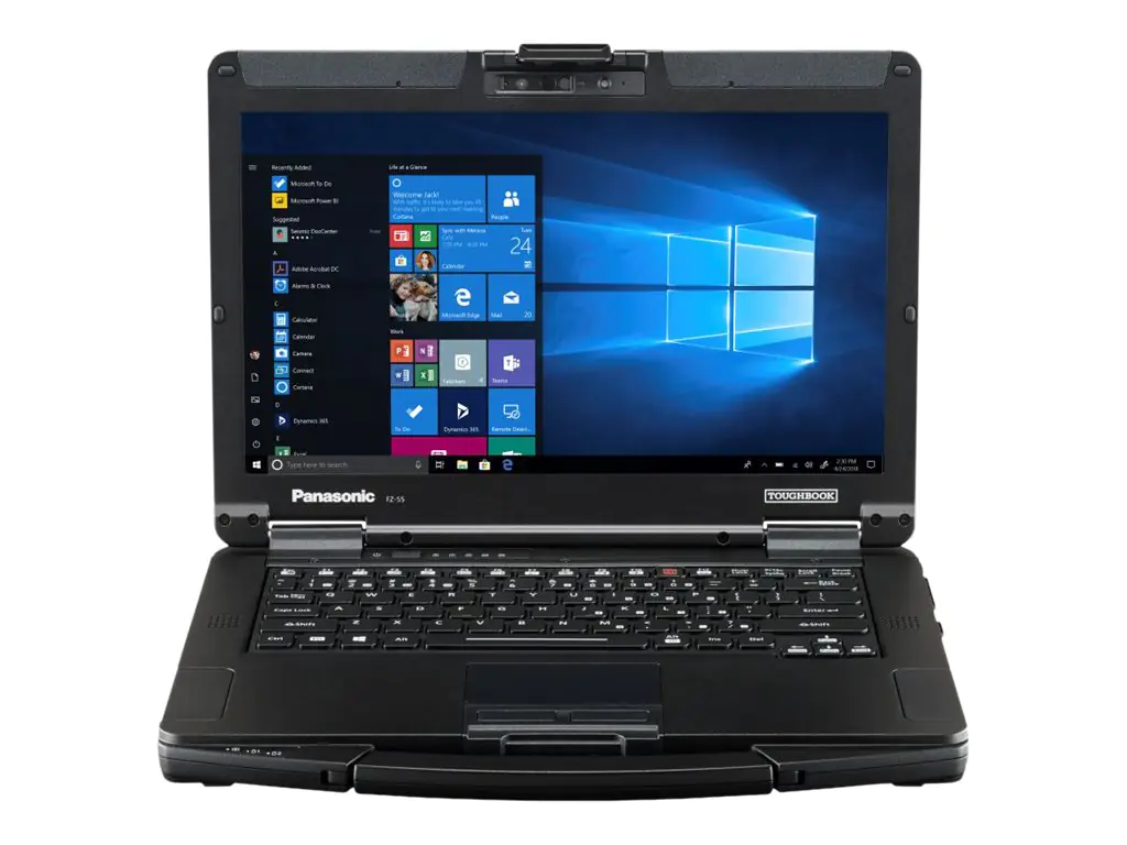 Panasonic Toughbook 55 - Robust - 180°-Scharnierdesign - Intel Core i5 1145G7 / 2.6 GHz - vPro - Win 11 Pro - Intel Iris Xe Grafikkarte - 8 GB RAM - 512 GB SSD TCG Opal Encryption, NVMe - 35.6 cm (14") 1920 x 1080 (Full HD) - Wi-Fi 6
