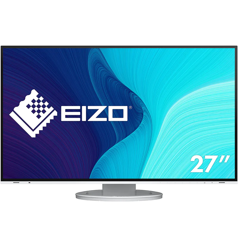 EIZO FlexScan EV2781-WT - LED-Monitor - 68.5 cm (27") - 2560 x 1440 QHD @ 60 Hz - IPS - 350 cd/m² - 1000:1 - 5 ms - HDMI, DisplayPort, USB-C - Lautsprecher - weiß