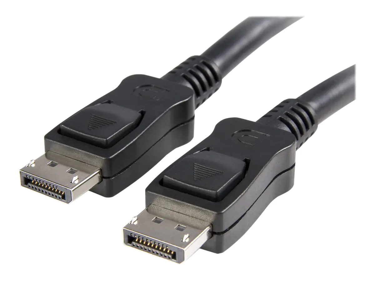 StarTech 2m DisplayPort 1.2 Kabel mit Verriegelung (Stecker/Stecker) - DP 4k Audio- / Videokabel Kabel - Schwarz - DisplayPort-Kabel - DisplayPort (M) zu DisplayPort (M) - 2 m - eingerastet - Schwarz StarTech 2m DisplayPort 1.2 Kabel mit Verriegelung (Stecker/Stecker) - DP 4k Audio- / Videokabel Kabel - Schwarz - DisplayPort-Kabel - DisplayPort (M) zu DisplayPort (M) - 2 m - eingerastet - Schwarz