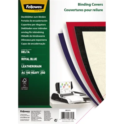 Fellowes Deckblatt Delta 5371305 DIN A4 blau 100 St./Pack. Fellowes Deckblatt Delta 5371305 DIN A4 blau 100 St./Pack.