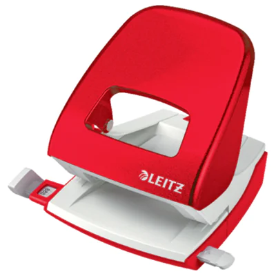 Leitz Locher NeXXt WOW 5008 8cm 30 Bl. (80 g/m²) mit Anschlagschiene rot Leitz Locher NeXXt WOW 5008 8cm 30 Bl. (80 g/m²) mit Anschlagschiene rot
