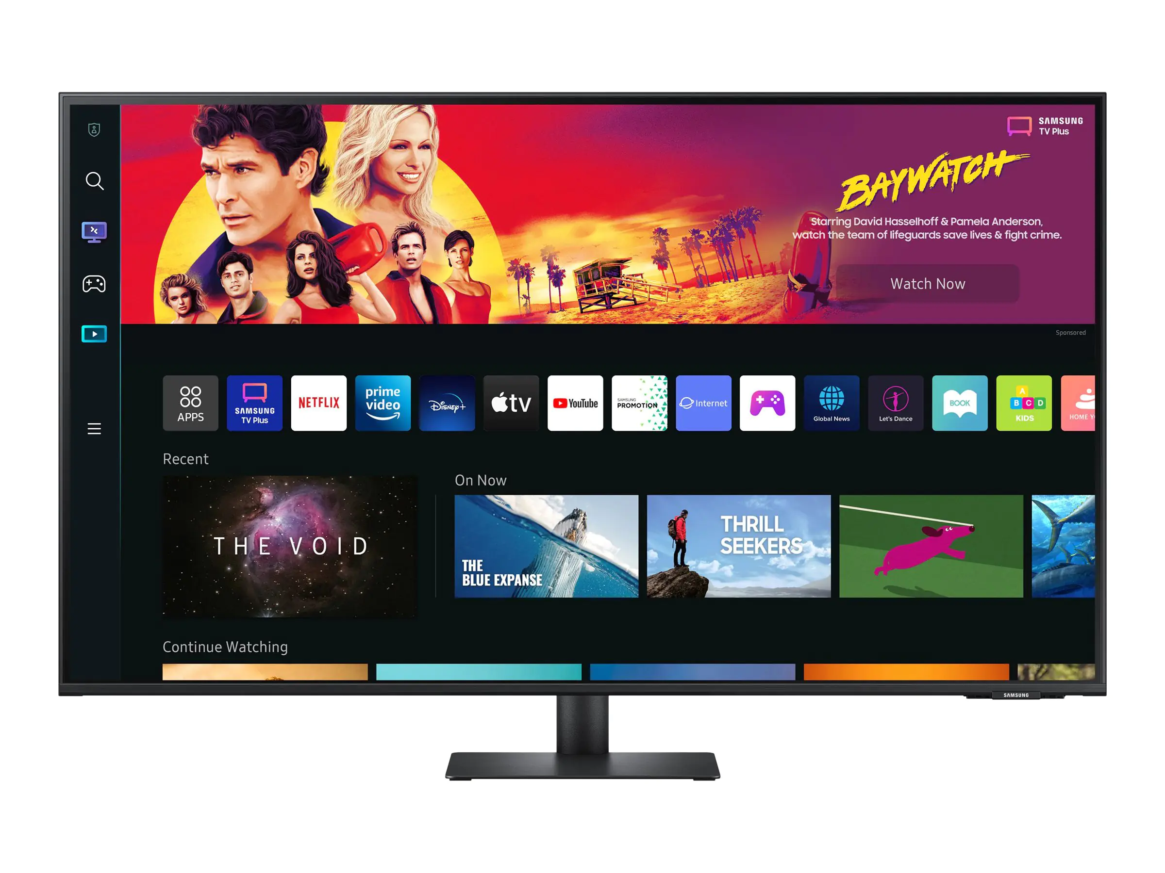 Samsung S43BM700UU - M70B Series - LED-Monitor - Smart - 109.2 cm (43") - 3840 x 2160 4K @ 60 Hz - VA - 300 cd/m² - 3000:1 - HDR10 - 4 ms - 2xHDMI, USB-C - Lautsprecher - Schwarz