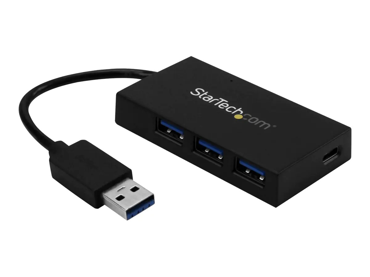 StarTech 4 Port USB 3.0 Hub - USB-A zu 3x USB-A und 1x USB-C - Reise USB Hub - Mobiler USB-C Hub - Hub - 4 x SuperSpeed USB 3.0 - Desktop - für P/N: CFASTRWU3C, SDMSDRWU3AC