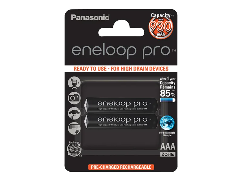 Panasonic eneloop pro BK-4HCDE/2BE - Batterie 2 x AAA - NiMH