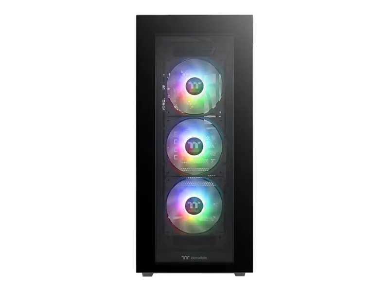 Thermaltake Divider 500 TG ARGB - MDT - ATX - Seitenteil mit Fenster (gehärtetes Glas) - keine Spannungsversorgung (PS/2) - Schwarz - USB/Audio