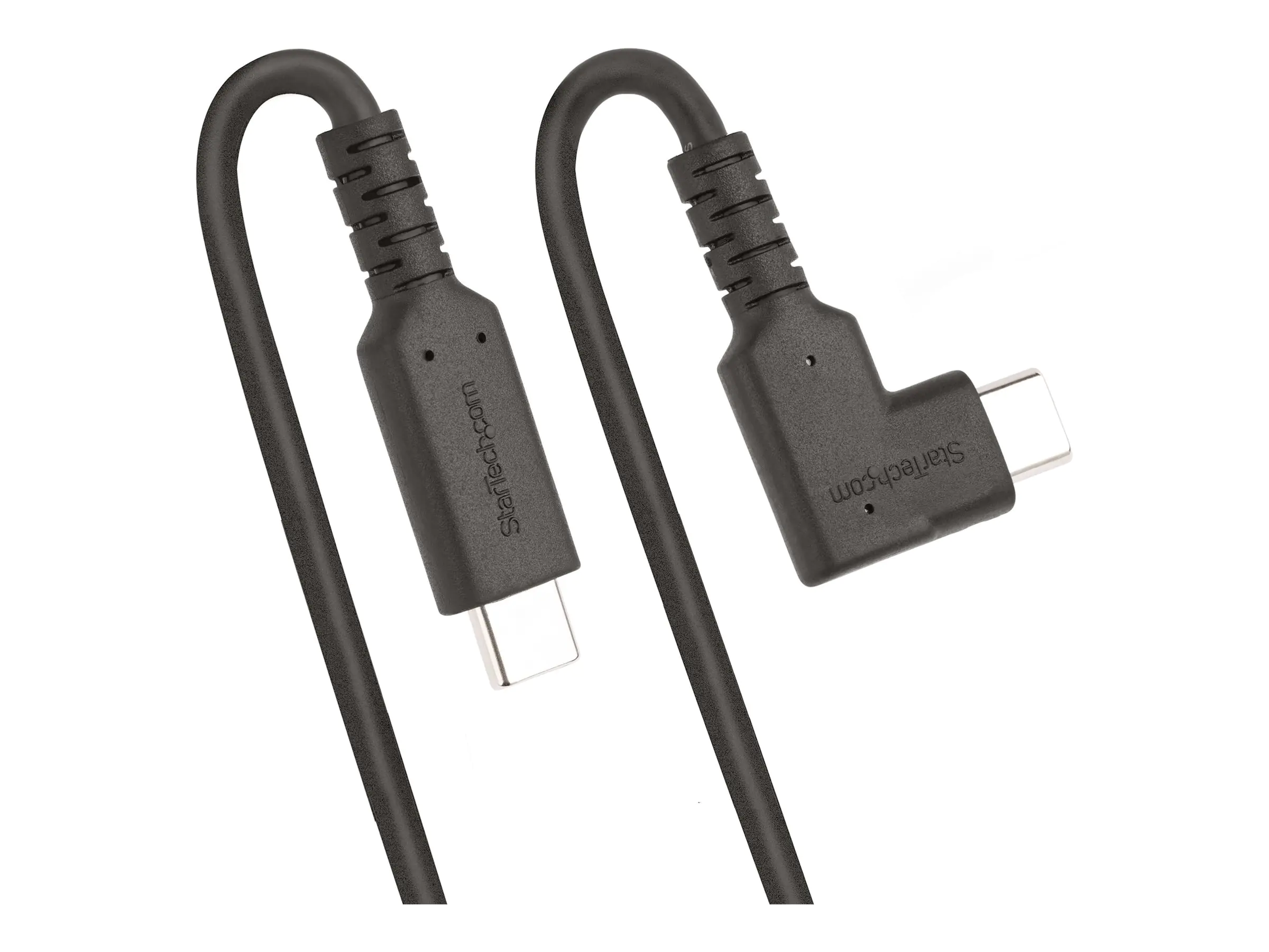 StarTech 6ft (2m) Rugged Right Angle USB-C Cable, USB 3.2 Gen 1 (5 Gbps), USB C to C Data Transfer Cable, 4K 60Hz DP Alt Mode, 100W Power Delivery - 90 Degree USB-C Cable (RUSB315CC2MBR) - USB-Kabel - 24 pin USB-C (M) gerade zu 24 pin USB-C (M) rechtwinkl StarTech 6ft (2m) Rugged Right Angle USB-C Cable, USB 3.2 Gen 1 (5 Gbps), USB C to C Data Transfer Cable, 4K 60Hz DP Alt Mode, 100W Power Delivery - 90 Degree USB-C Cable (RUSB315CC2MBR) - USB-Kabel - 24 pin USB-C (M) gerade zu 24 pin USB-C (M) rechtwinkl