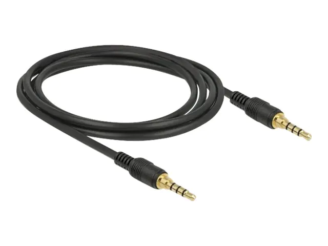 Delock Audiokabel - 4-poliger Mini-Stecker männlich zu 4-poliger Mini-Stecker männlich 85598