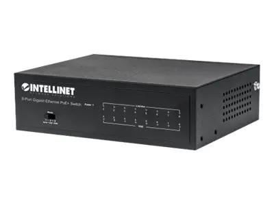 Intellinet 8-Port Gigabit Ethernet PoE+ Switch, IEEE 802.3at/af Power over Ethernet (PoE+/PoE)-konform, 60 W, Desktop - Switch - 8 x 10/100/1000 (PoE+) - Desktop - PoE+ (60 W) Intellinet 8-Port Gigabit Ethernet PoE+ Switch, IEEE 802.3at/af Power over Ethernet (PoE+/PoE)-konform, 60 W, Desktop - Switch - 8 x 10/100/1000 (PoE+) - Desktop - PoE+ (60 W)