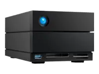 LaCie 2big Dock STLG36000400 - Festplatten-Array - 36 TB - 2 Schächte (SATA-600) - HDD 18 TB x 2 - Thunderbolt 4, USB 3.2 Gen 2 (extern) - mit 5 Jahre Servicevertrag für Datenwiederherstellung