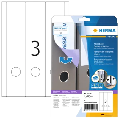 HERMA Ordneretikett Movables 10185 lang/breit sk weiß 75 St./Pack. HERMA Ordneretikett Movables 10185 lang/breit sk weiß 75 St./Pack.