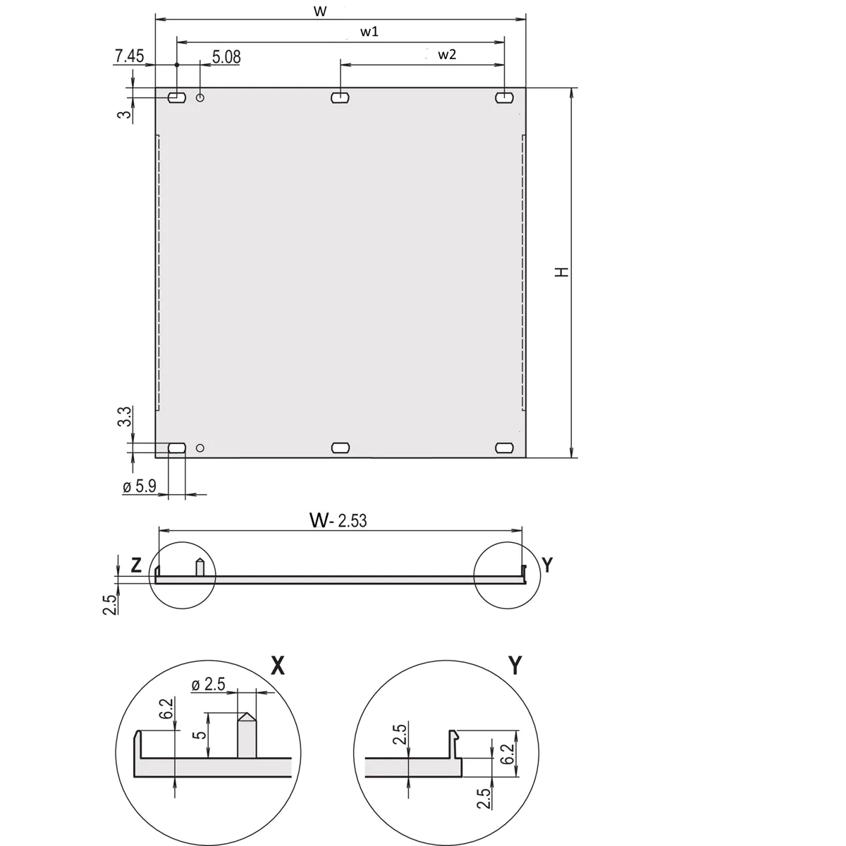 Schroff EuropacPRO - Rackpaneel - Vorderseite - 4U Schroff EuropacPRO - Rackpaneel - Vorderseite - 4U