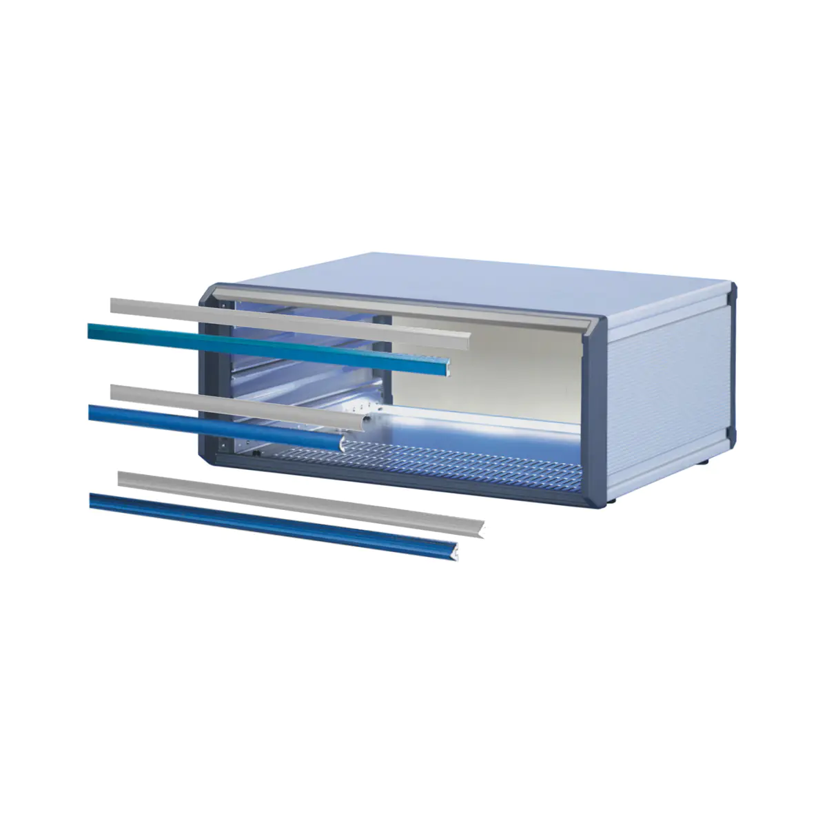 SCHROFF Designelemente - DESIGNEL.TYP 1 42TE RAL5007 (20850299)