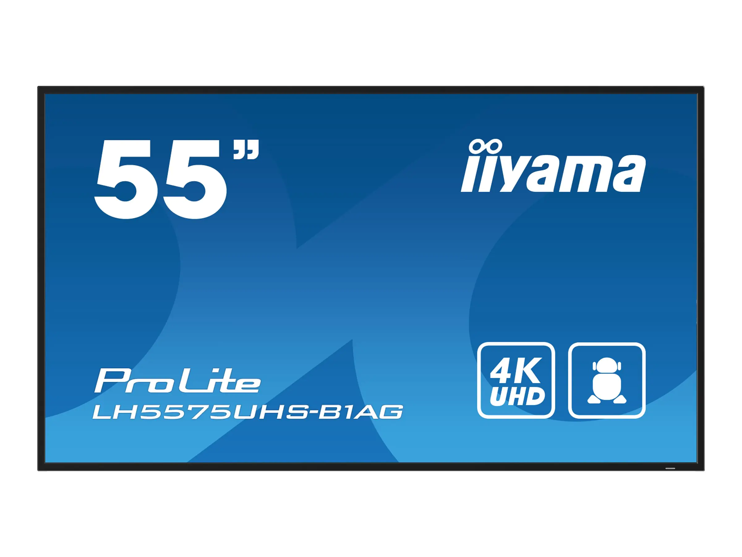 Iiyama ProLite LH5575UHS-B1AG - 140 cm (55") Diagonalklasse (139 cm (54.6") sichtbar) LCD-Display mit LED-Hintergrundbeleuchtung - Digital Signage - mit integrierter Media Player, SDM Slot PC - 4K UHD (2160p) 3840 x 2160 - schwarze Blende mit mattem Finis Iiyama ProLite LH5575UHS-B1AG - 140 cm (55") Diagonalklasse (139 cm (54.6") sichtbar) LCD-Display mit LED-Hintergrundbeleuchtung - Digital Signage - mit integrierter Media Player, SDM Slot PC - 4K UHD (2160p) 3840 x 2160 - schwarze Blende mit mattem Finis
