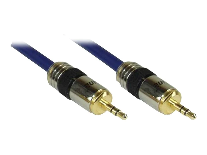 InLine Klinken-Kabel PREMIUM - 3,5mm Stecker / Stecker - 0,5m 99954P