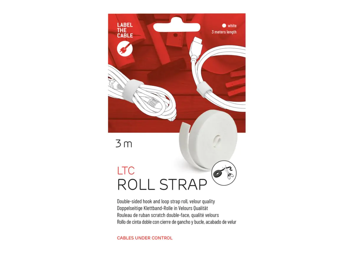 LTC ROLL STRAP - Klettverschlussstreifen - weiß LTC ROLL STRAP - Klettverschlussstreifen - weiß