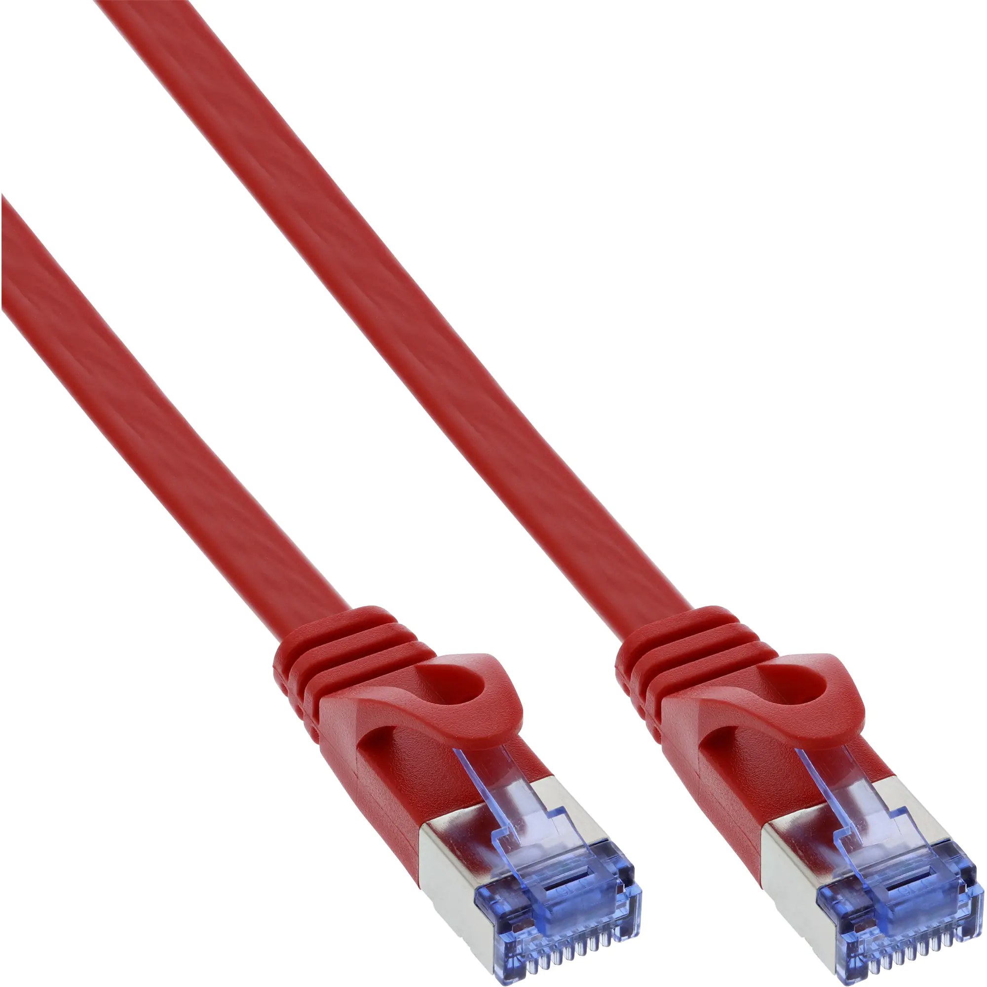 InLine Patchkabel flach - U/FTP - Cat.6A - rot - 2 m 71802R