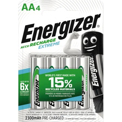Energizer Akku Recharge Extreme E300624600 AA/HR6 4 St./Pack. Energizer Akku Recharge Extreme E300624600 AA/HR6 4 St./Pack.