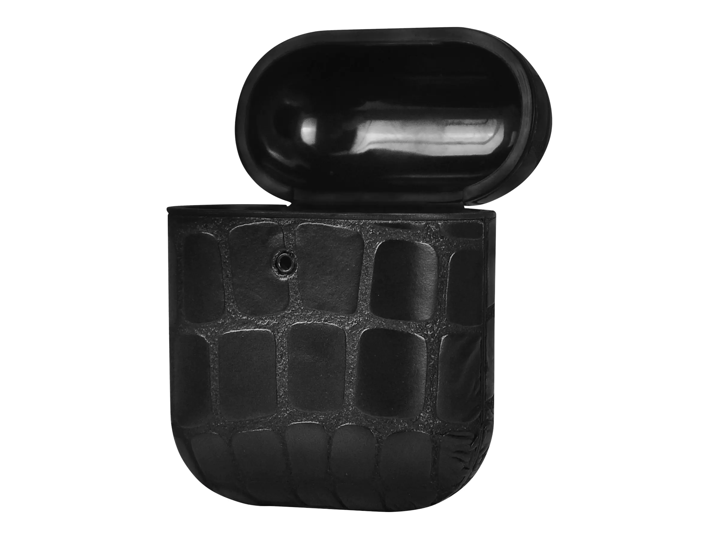 TerraTec Air Box - Tasche für Kopfhöhrer - Polycarbonat - stone black - für Apple AirPods (1. Generation, 2. Generation) 306845
