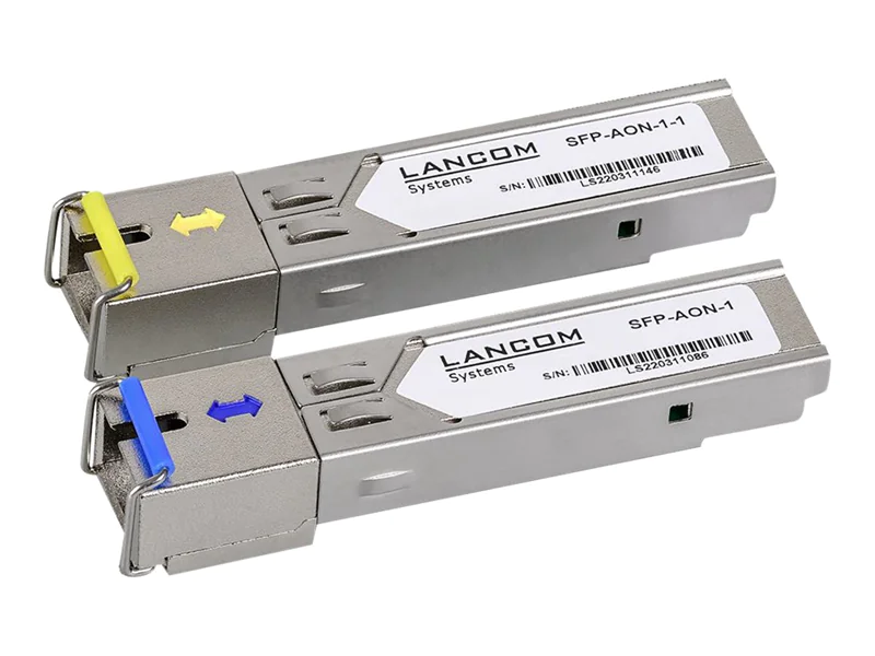 Lancom SFP-BiDi1550-SC1 - SFP (Mini-GBIC)-Transceiver-Modul - 1GbE - 1000Base-BX20 - SC/UPC Einzelmodus - bis zu 20 km - 1310 nm / 1550 nm (Packung mit 2) 60201